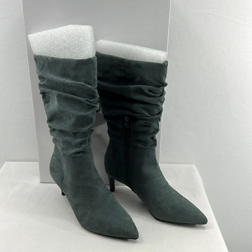 Alfani Lissa Slouch Boots- Grey MC- Size 7 M- NIB